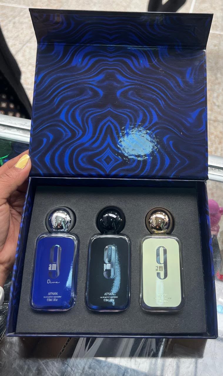 SET MINIATURA 30 ML. 9PM, 9AM DIVE, 9AM