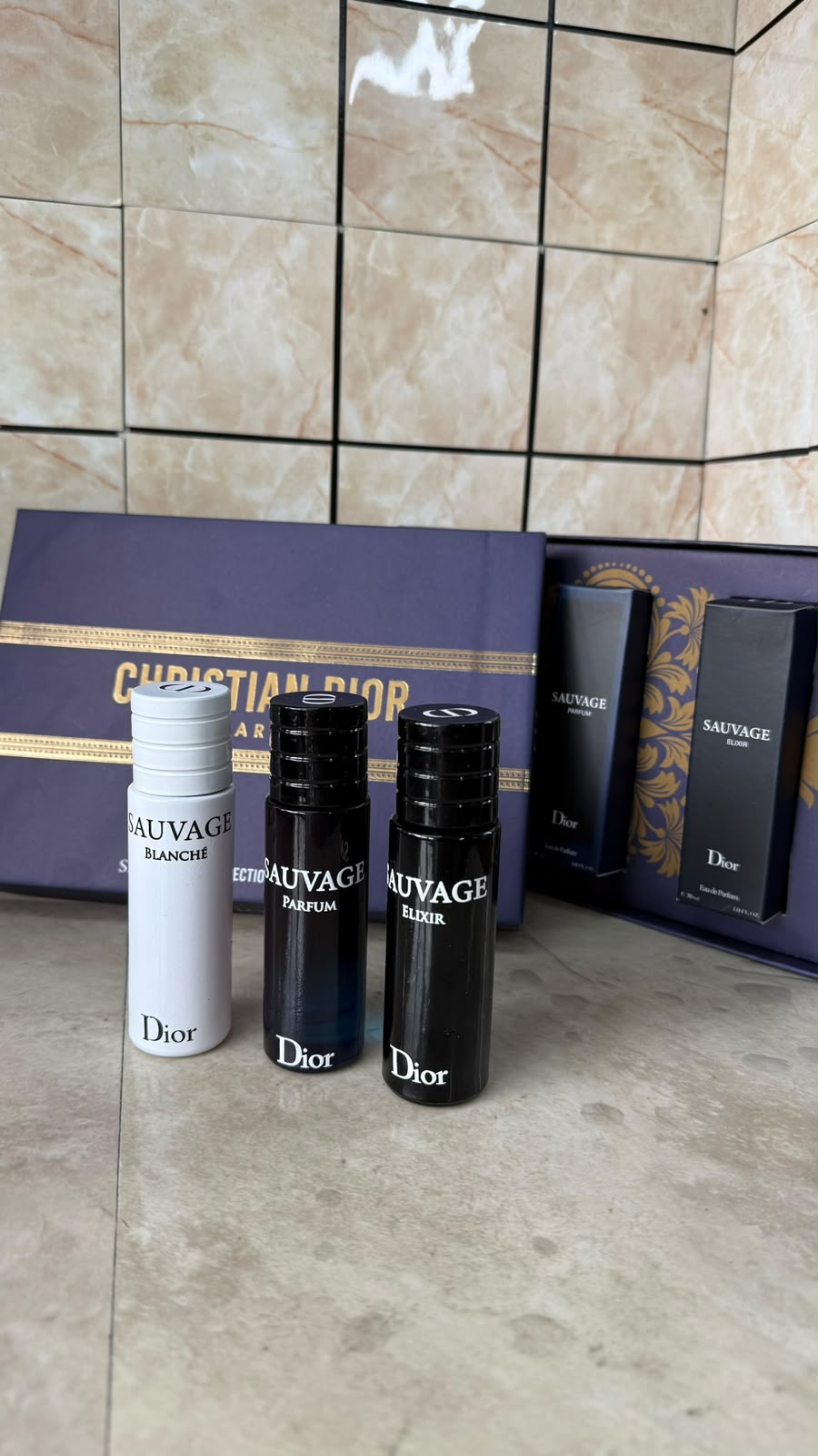 SET 30 ML. MINIATURA/DECANTS SAUVAGE DIOR